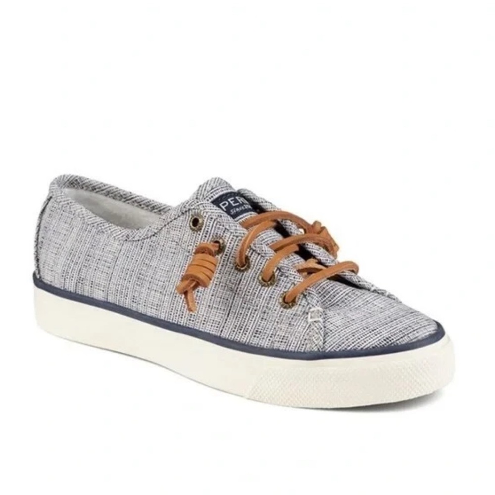 Sperry Top-Sider Seacoast Cross Hatch Casual Shoes, Navy/Wht, Women's 6